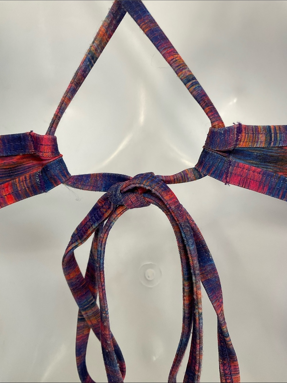 Jolyn TOMCAT bikini Top, Orange Blues and pink design Size XXL GUC - Picture 8 of 8